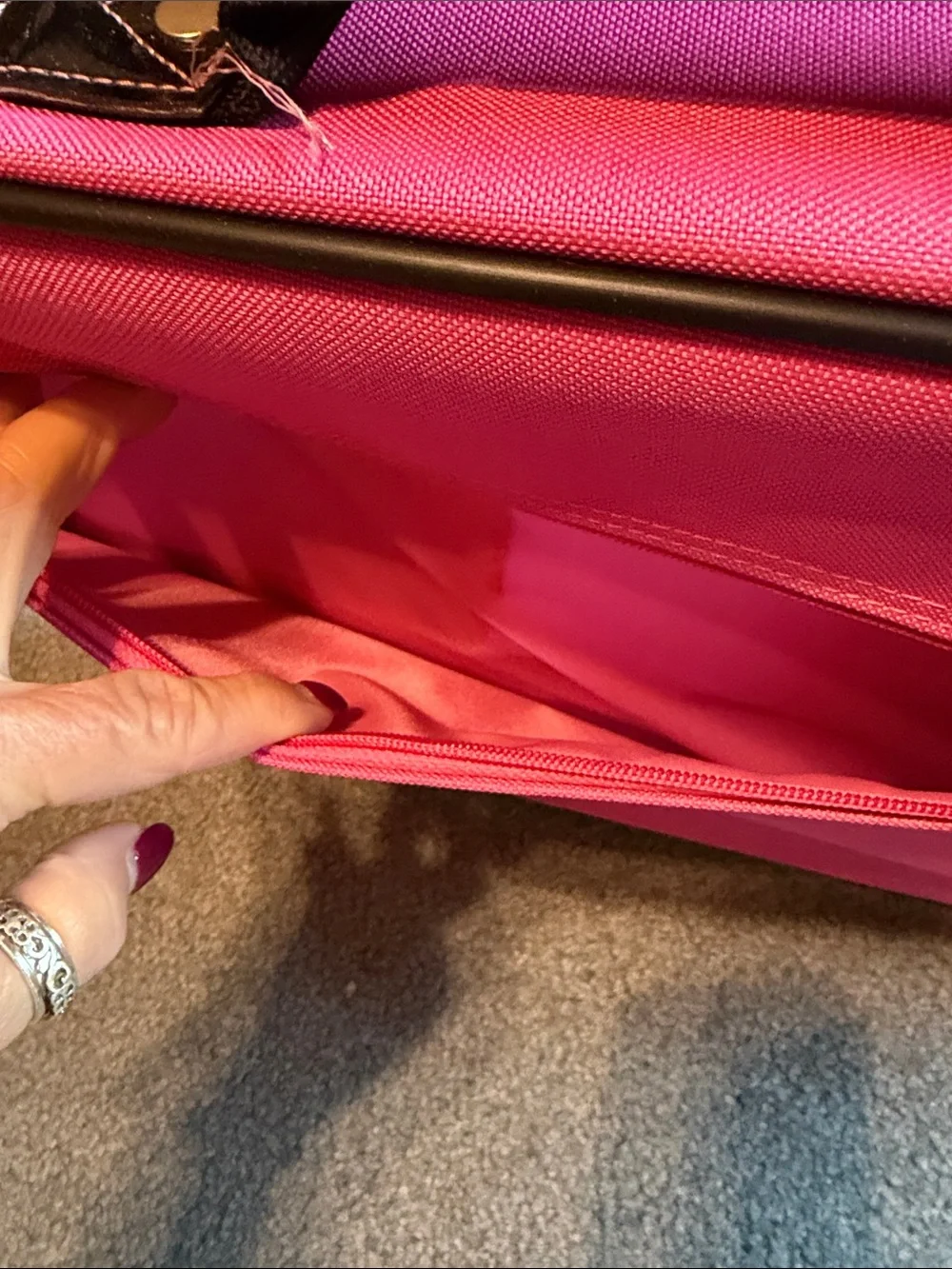 Pink Travel Jewelry and Accessory Organizer Case